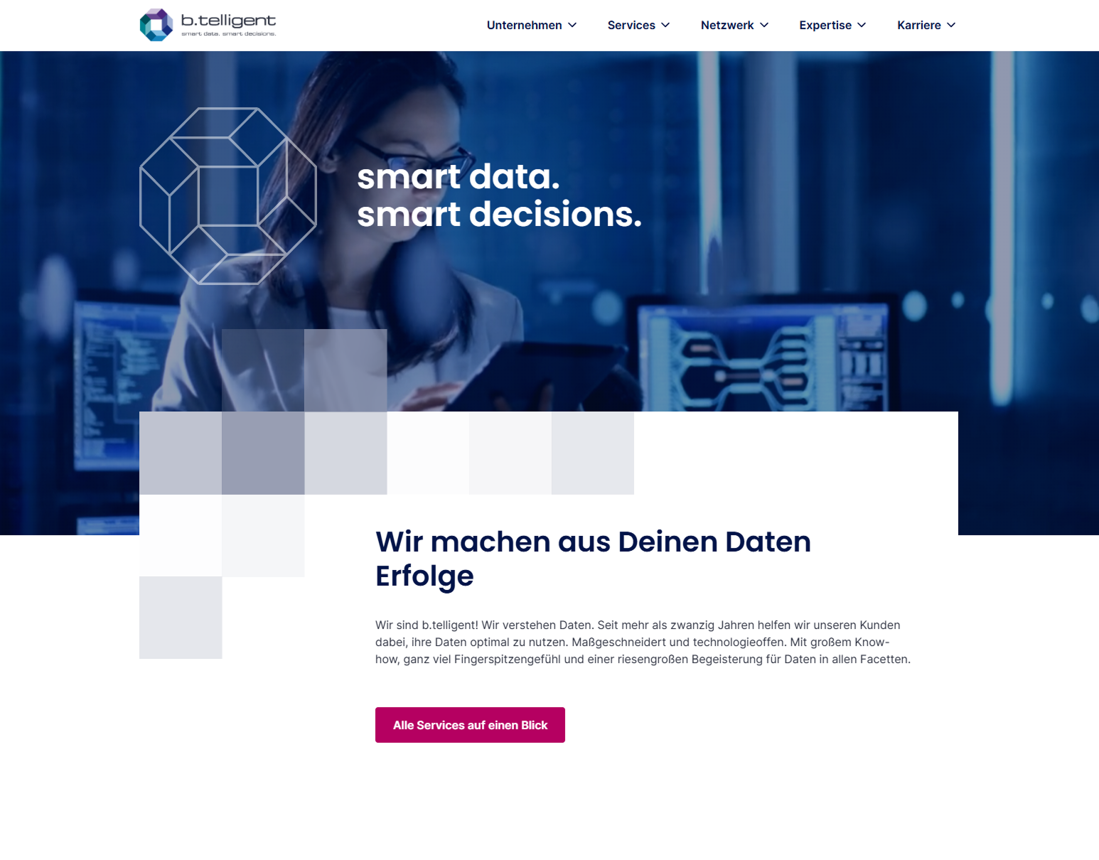 b.telligent website hero