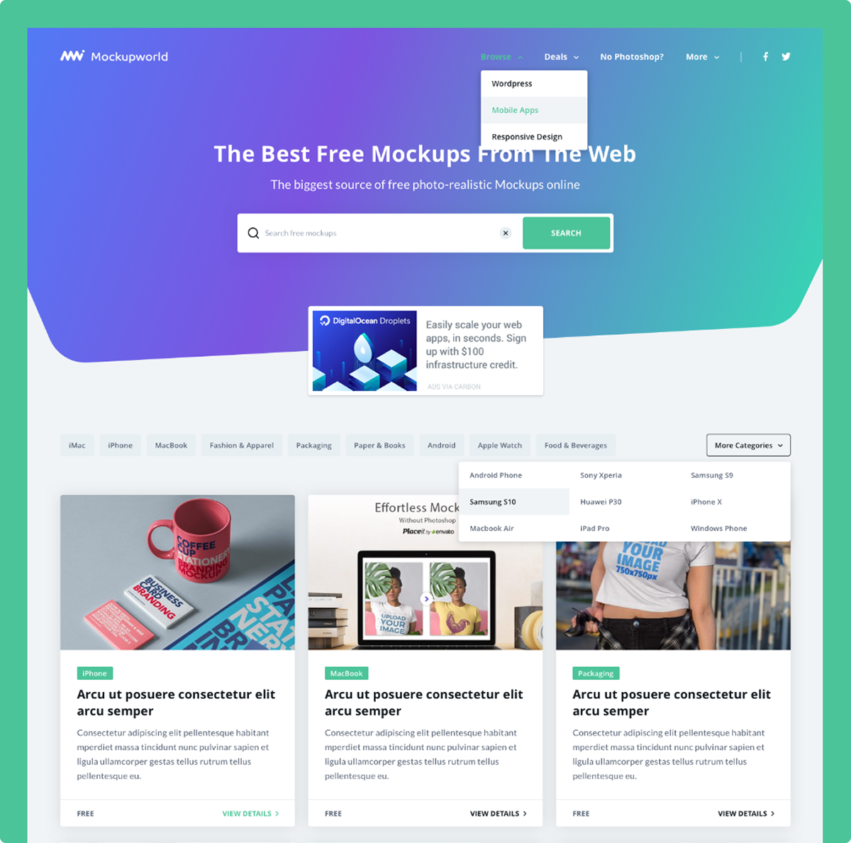 mockupworld webdesign